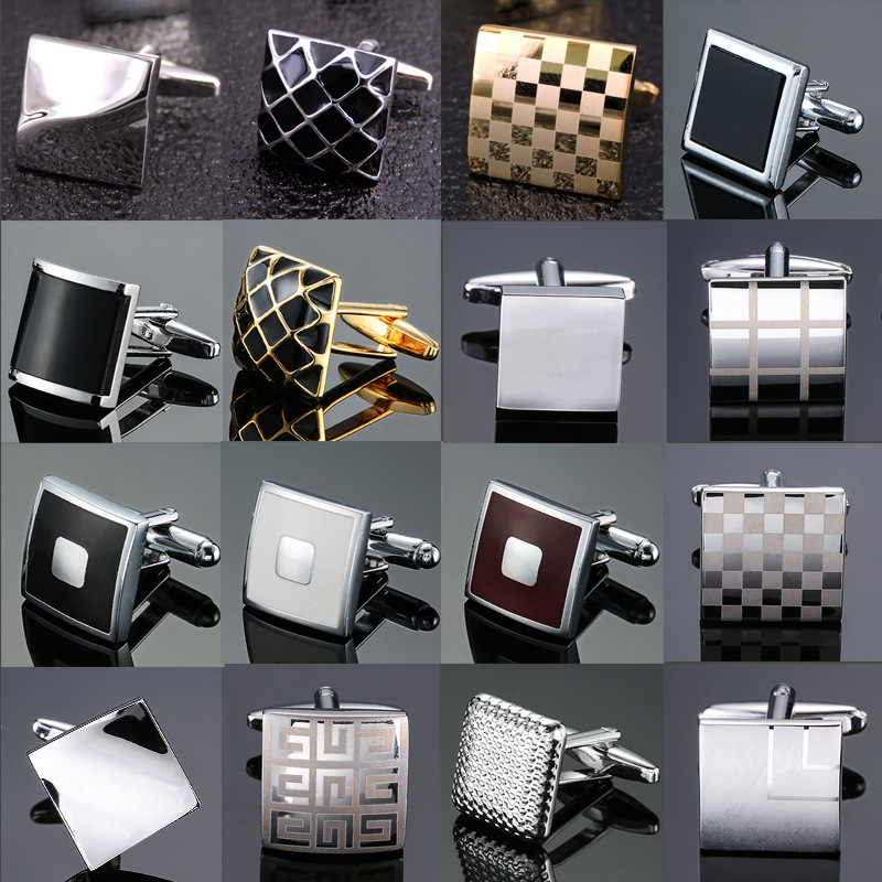 Dress Shirt French Cuff - Cufflinks For Men Luxury Silvery Cuffs