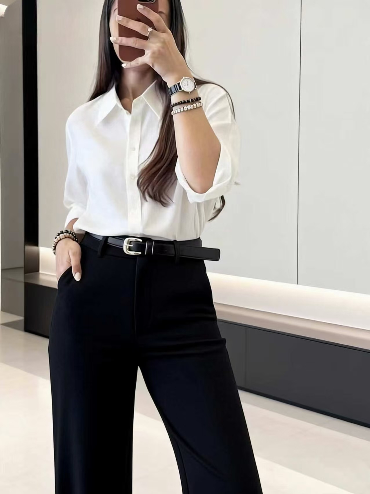 Dress Pant Flat Front - High Rise Front Dart Pleated Palazzo