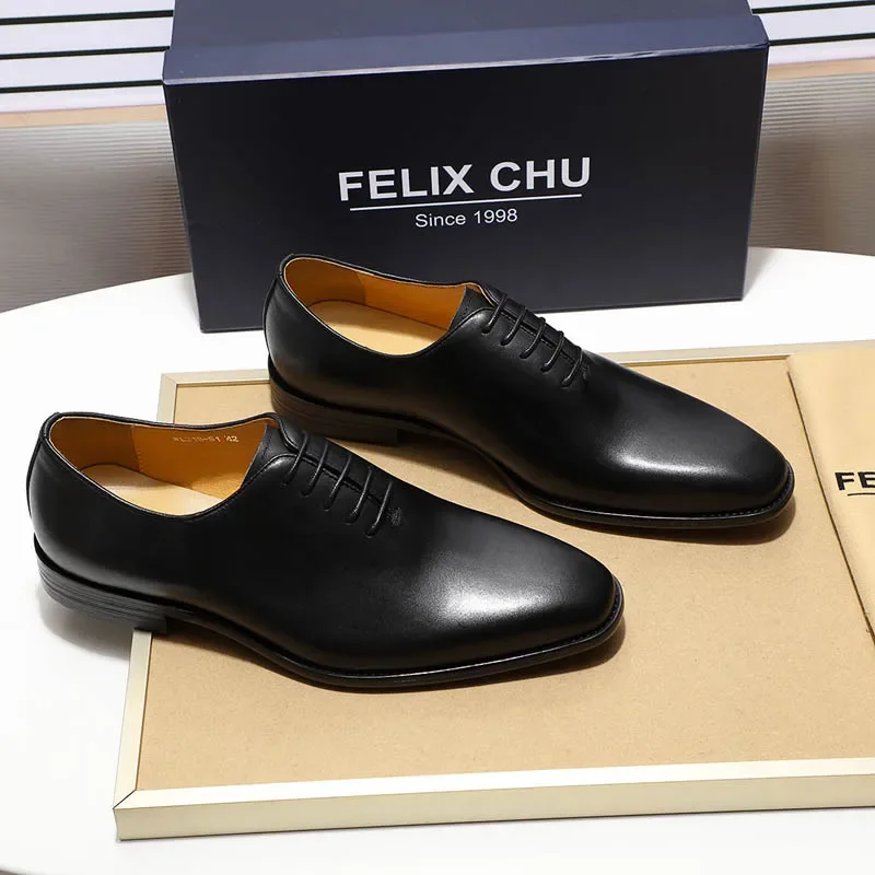 Men Formal Wear Brands - Designer Genuine Leather Mens Wholecut Oxford