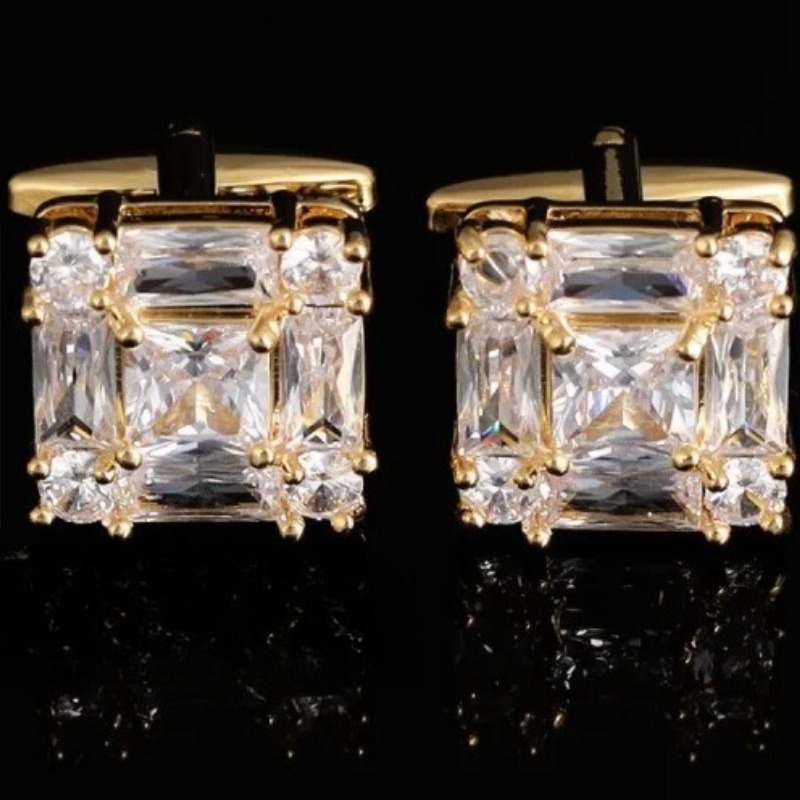 Dress Shirt French Cuff - Retro Men's French Suit Cufflinks High-end