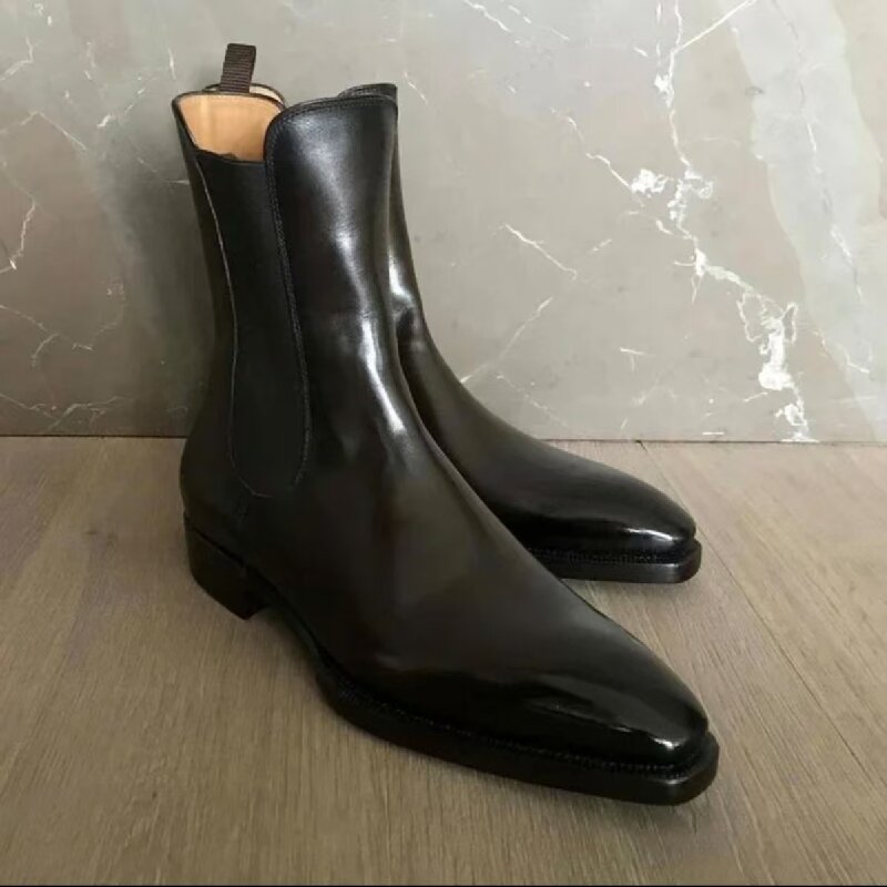 Men Fashion Chelsea Boots Blac - огляд і ціна Men Formal Wear Brands