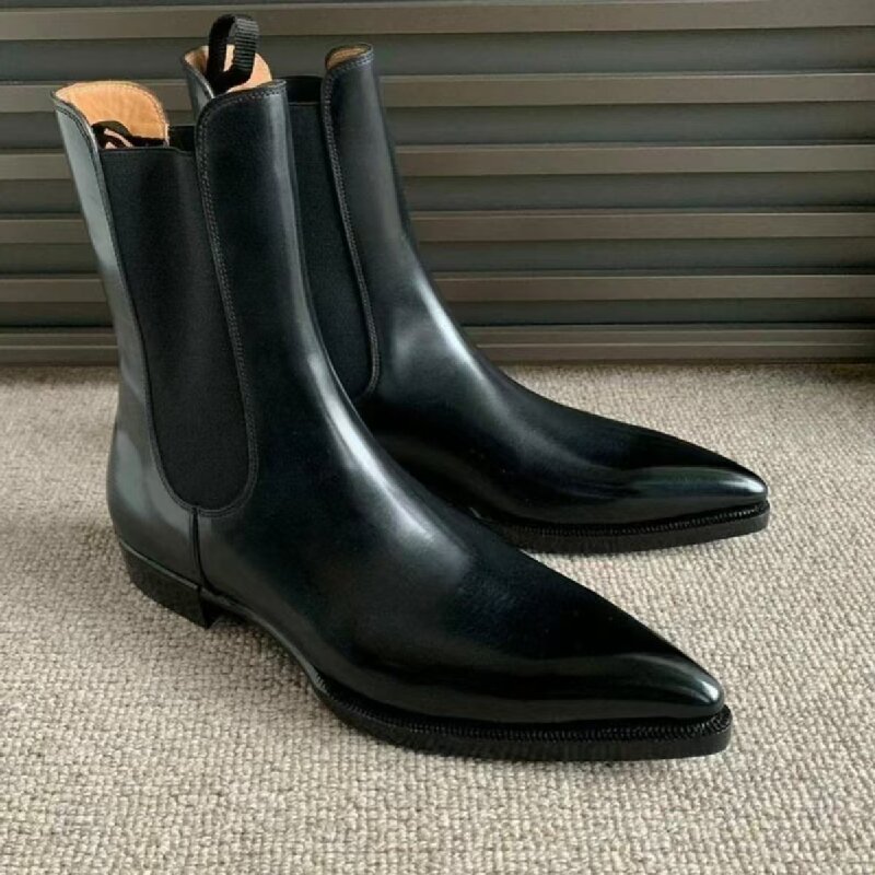 Men Fashion Chelsea Boots Blac - огляд і ціна Men Formal Wear Brands