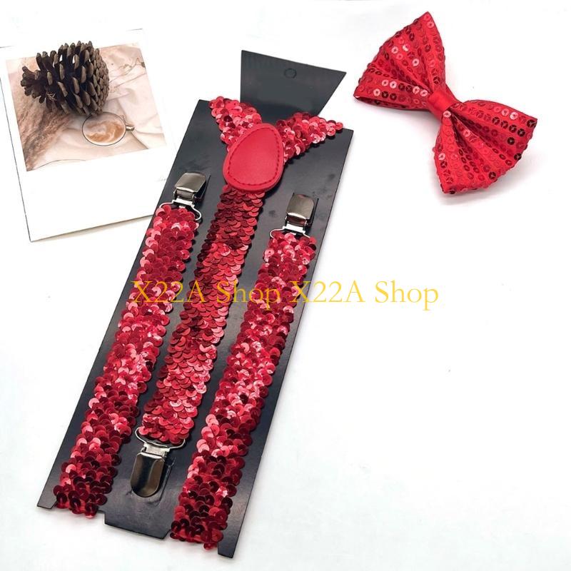 Unique Shining Suspenders Bowt - огляд і ціна Suspender Clip Formal