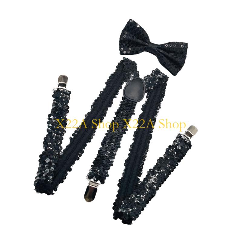 Unique Shining Suspenders Bowt - огляд і ціна Suspender Clip Formal