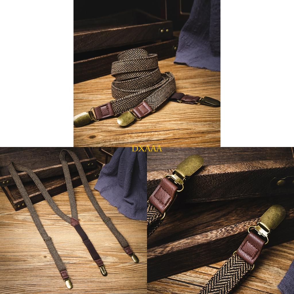 DXAA Men Elastic Suspenders 3  - огляд і ціна Suspender Clip Formal