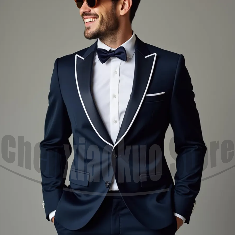 Men Suits Fashion Peak Lapel S - огляд і ціна Men Formal Wear 2025