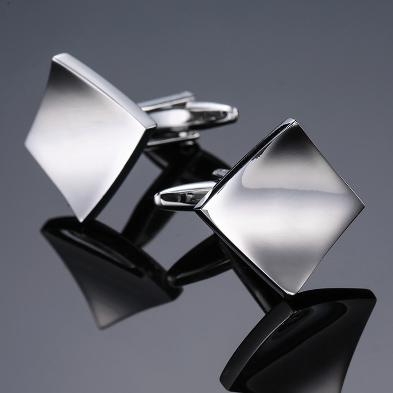 Cufflinks For Men Luxury Silve - огляд і ціна Dress Shirt French Cuff