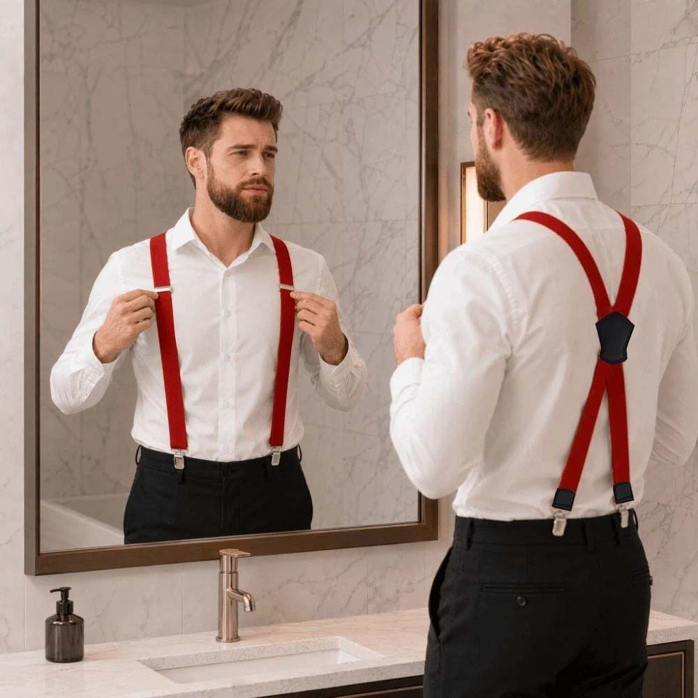 Elastic Heavy Duty Suspenders  - огляд і ціна Suspender Clip Formal