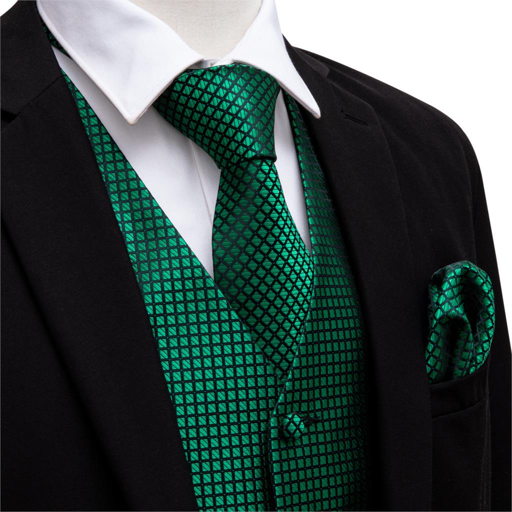 Green Suit Vest Men Paisley Wa - огляд і ціна Formal Vest Waistcoat