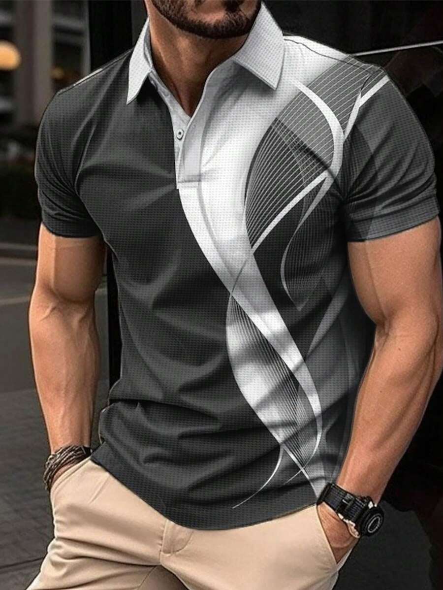 Men's Casual Short Sleeve Waff - огляд і ціна Men'S Polo Formal Wear