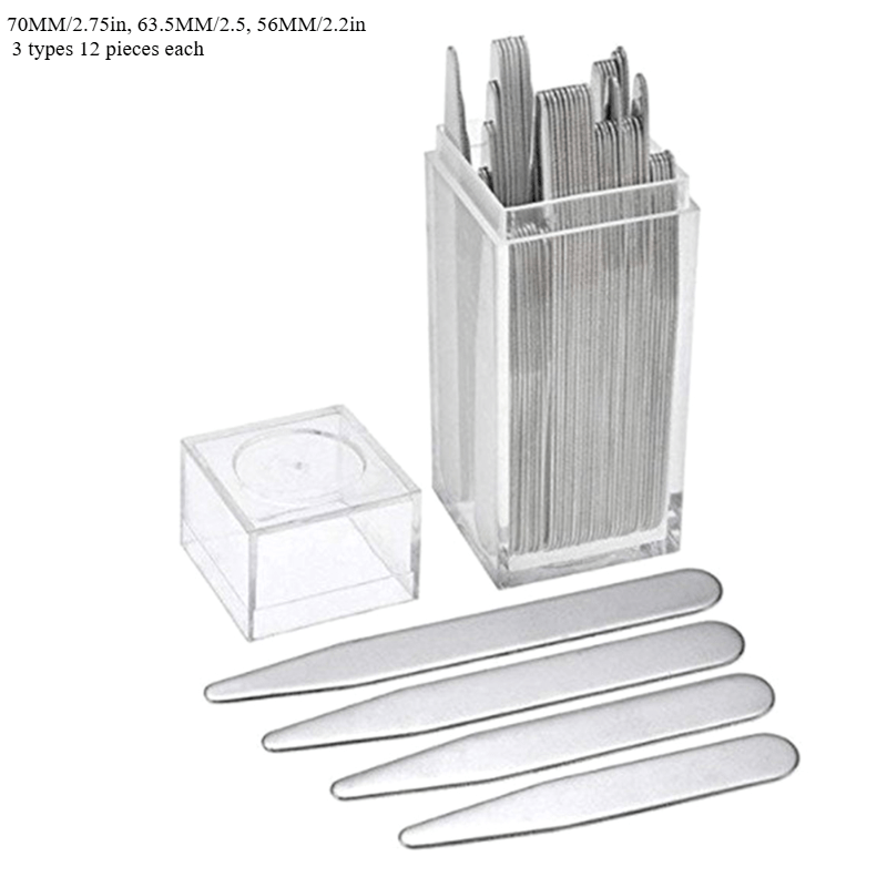36pcs Stainless Steel Shirt Co - огляд і ціна Collar Stay Metal