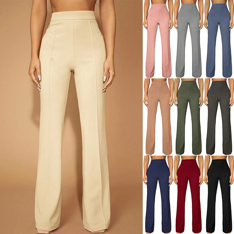 Summer Women's Pants High Wais - огляд і ціна Dress Pant Flat Front
