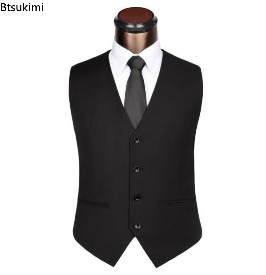 S-6XL Plus Size Men's Korean S - огляд і ціна Formal Vest Waistcoat