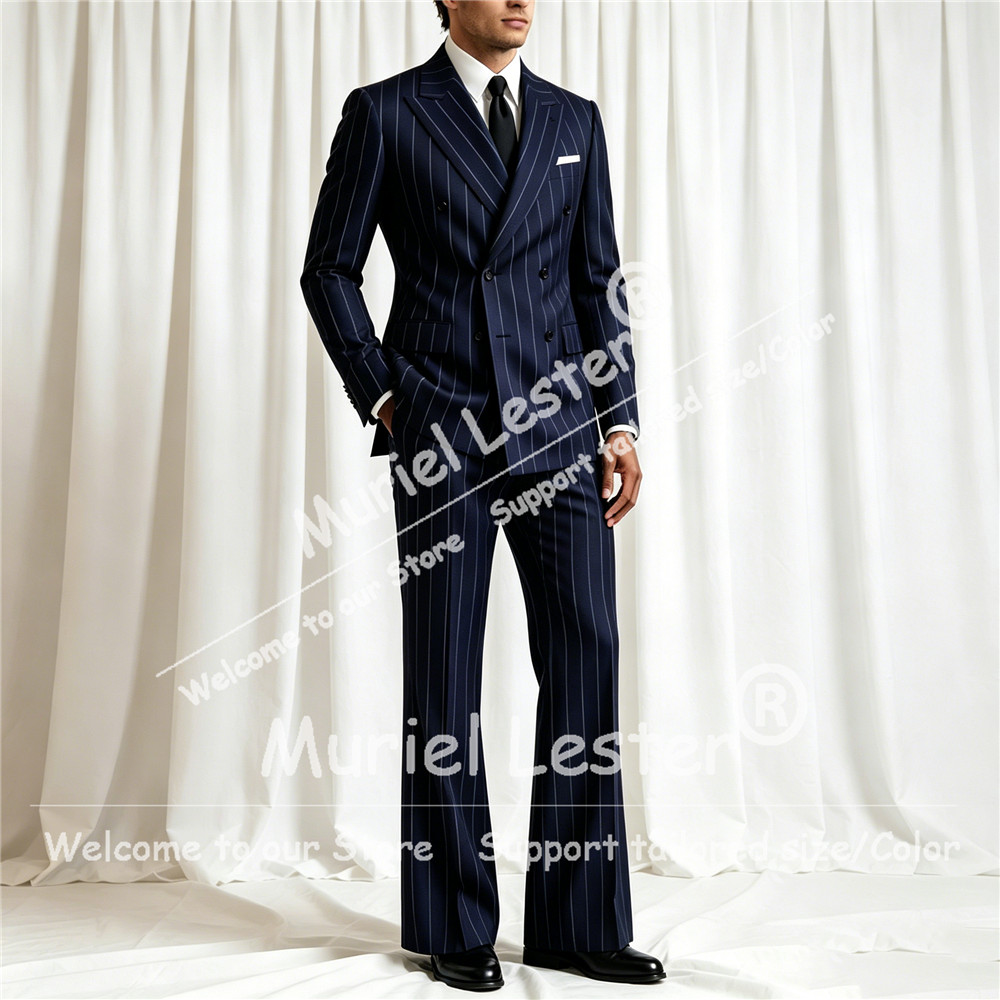 Elegant Stripes Suit Men 2 Pie - огляд і ціна Men'S Style Formal Wear