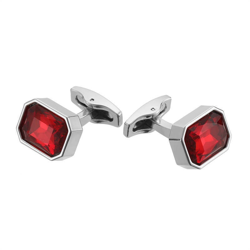 High quality red crystal cuffl - огляд і ціна Dress Shirt French Cuff