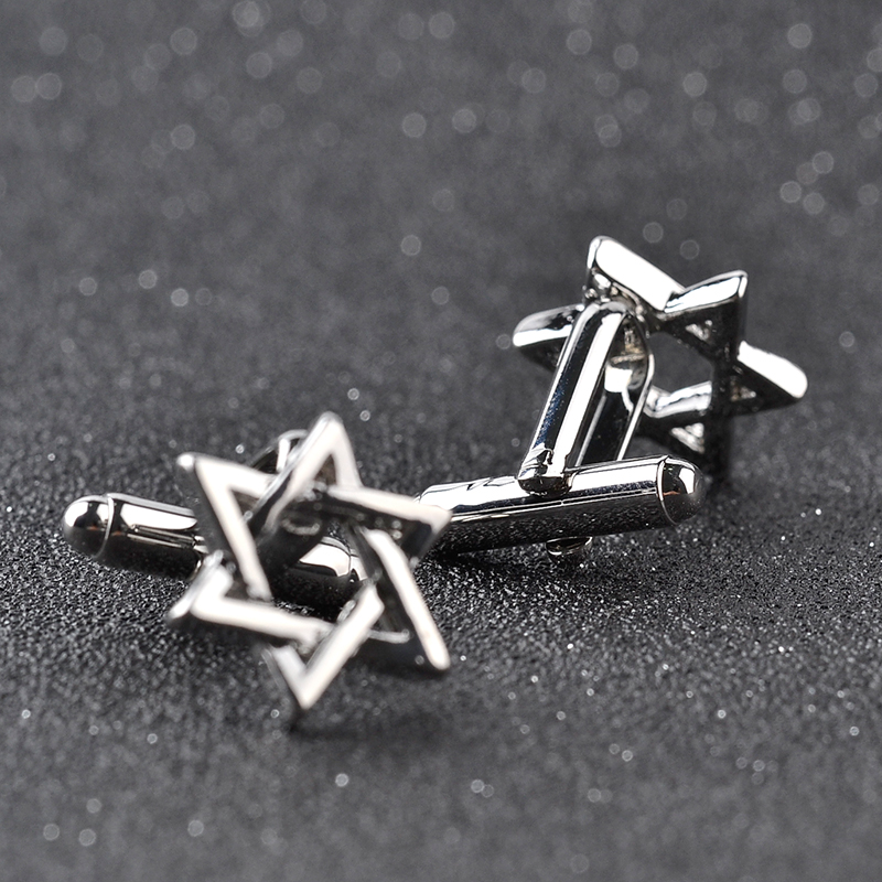 Hexagonal star Cufflinks For M - огляд і ціна Dress Shirt French Cuff