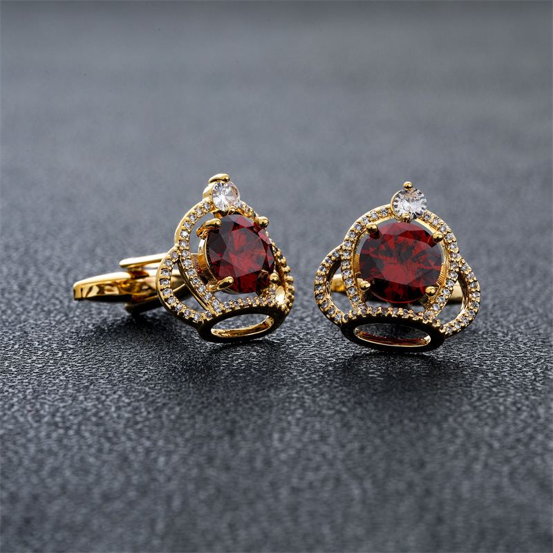 Men's Cufflinks Crown Zircon R - огляд і ціна Dress Shirt French Cuff