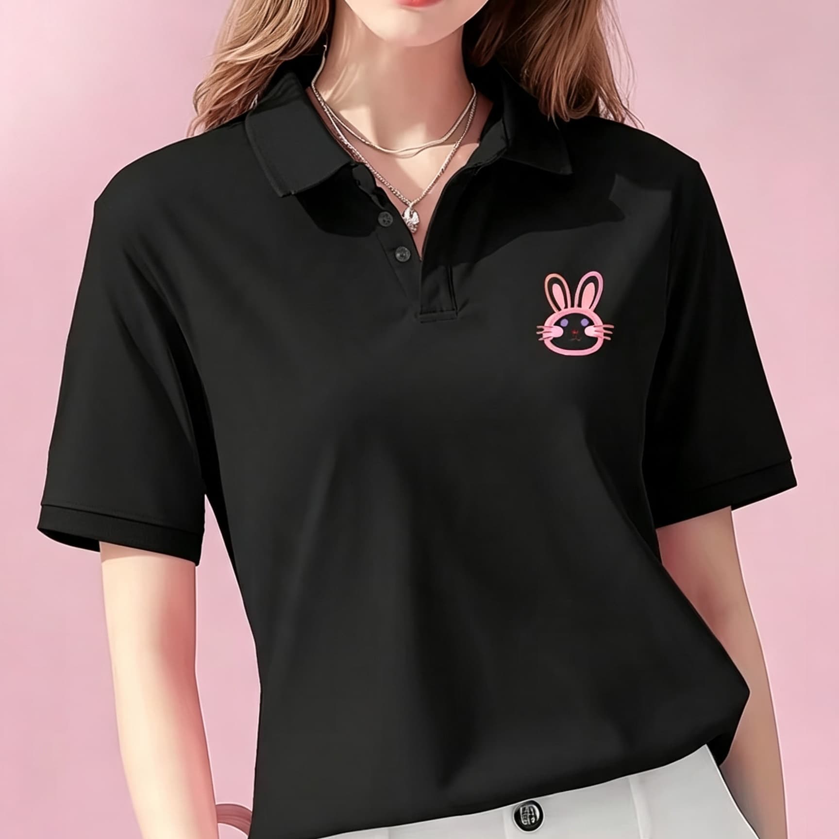 Unisex Black Lapel Collar Polo - огляд і ціна Men'S Polo Formal Wear