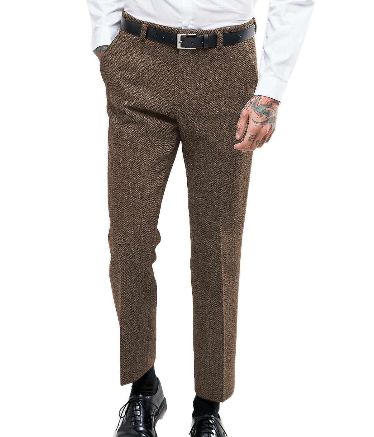 Men's Business Formal Suit Pan - огляд і ціна Dress Pant Flat Front