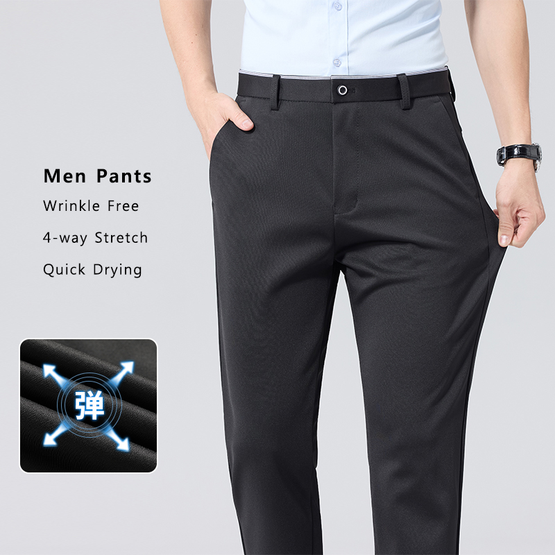 Men Trousers Summer Casual Gol - огляд і ціна Dress Pant Flat Front