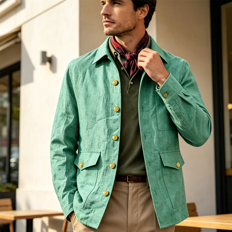 Vintage Men's Linen Jacket Lap - огляд і ціна Men'S Style Formal Wear