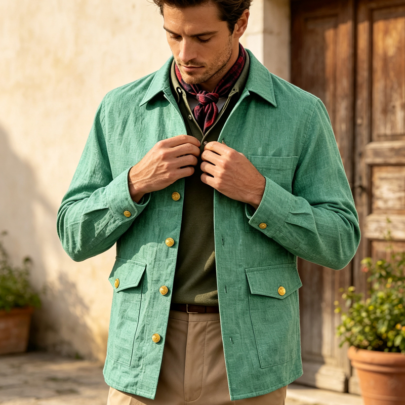Vintage Men's Linen Jacket Lap - огляд і ціна Men'S Style Formal Wear